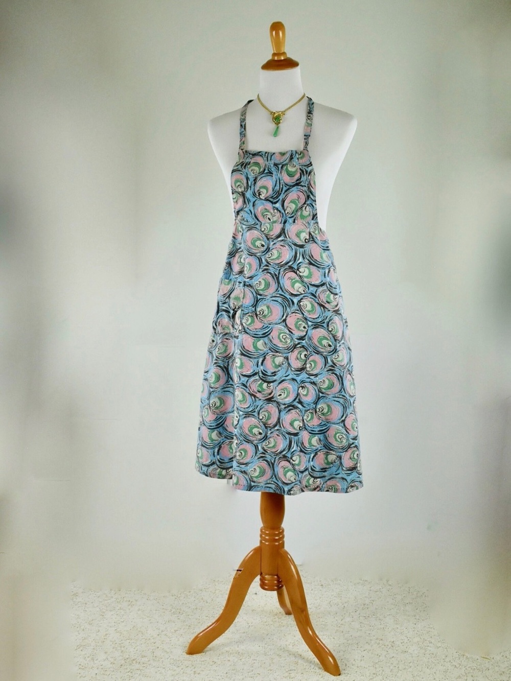 Amazing 1930's True Vintage Deco Print Full Apron